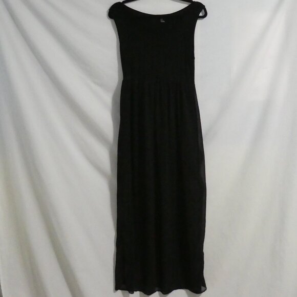 FOREVER 21 | medium | Sheer Black Sleeveless Maxi Dress - Picture 1 of 16